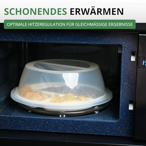 Westmark Teller-Abdeckhaube, Zum Auftauen und Erwärmen in der Mikrowelle, Durchmesser: 27,5 cm, Kunststoff, Weiß, 22462270, Einzeln – Ansicht 4
