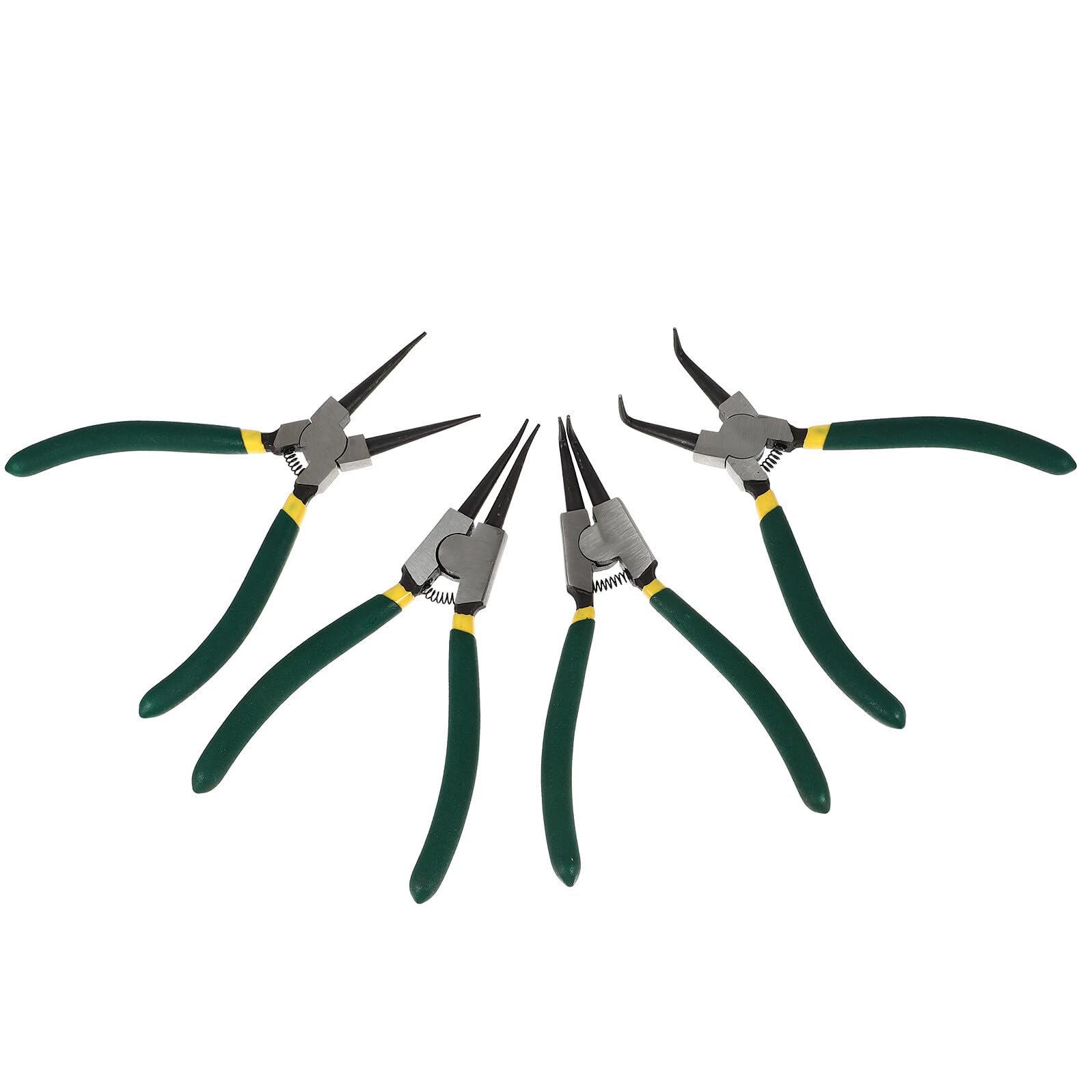 Alicates de resorte para anillos elásticos internos y externos POPETPOP juego de 7 pulgadas
