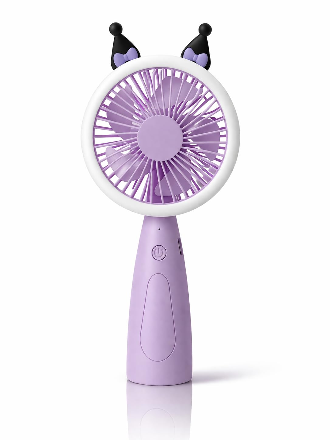 Jamboree!!! Purple Handheld Mini Fan with LED Light – Kawaii Cat Ear Portable Fan for Makeup Drying, Lash Extensions & Travel-image-19