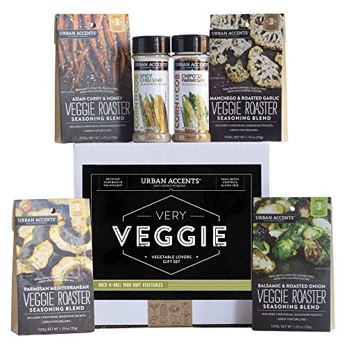 Urban Accents VERY VEGGIE, Ultimate Roast Vegetable Seasoning Set (Set of 6) - Culinary Spice Gift Set for Vegetables- Perfect Gift for Holidays