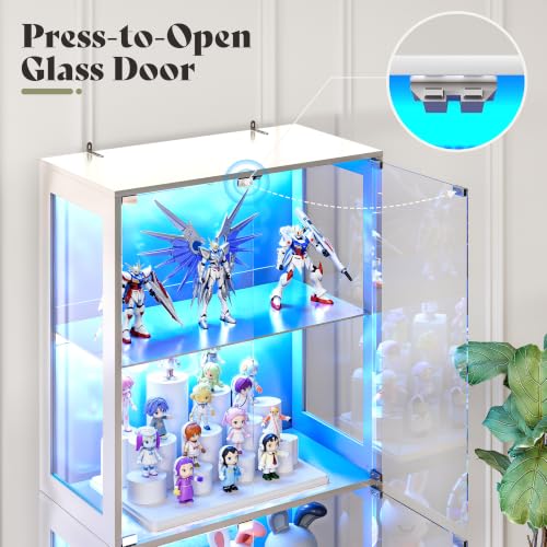 Image of AMERLIFE Modular DIY RGB Display Cabinet, 32 x 16 x 72.5 Inch