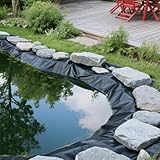 PINGEUI 2 Pack 2x3M Black Plastic Sheeting Heavy Duty, Thick Large Polythene Sheeting Waterproof Sheets for Gardening Insulation Building Rubble Protection - Image 6