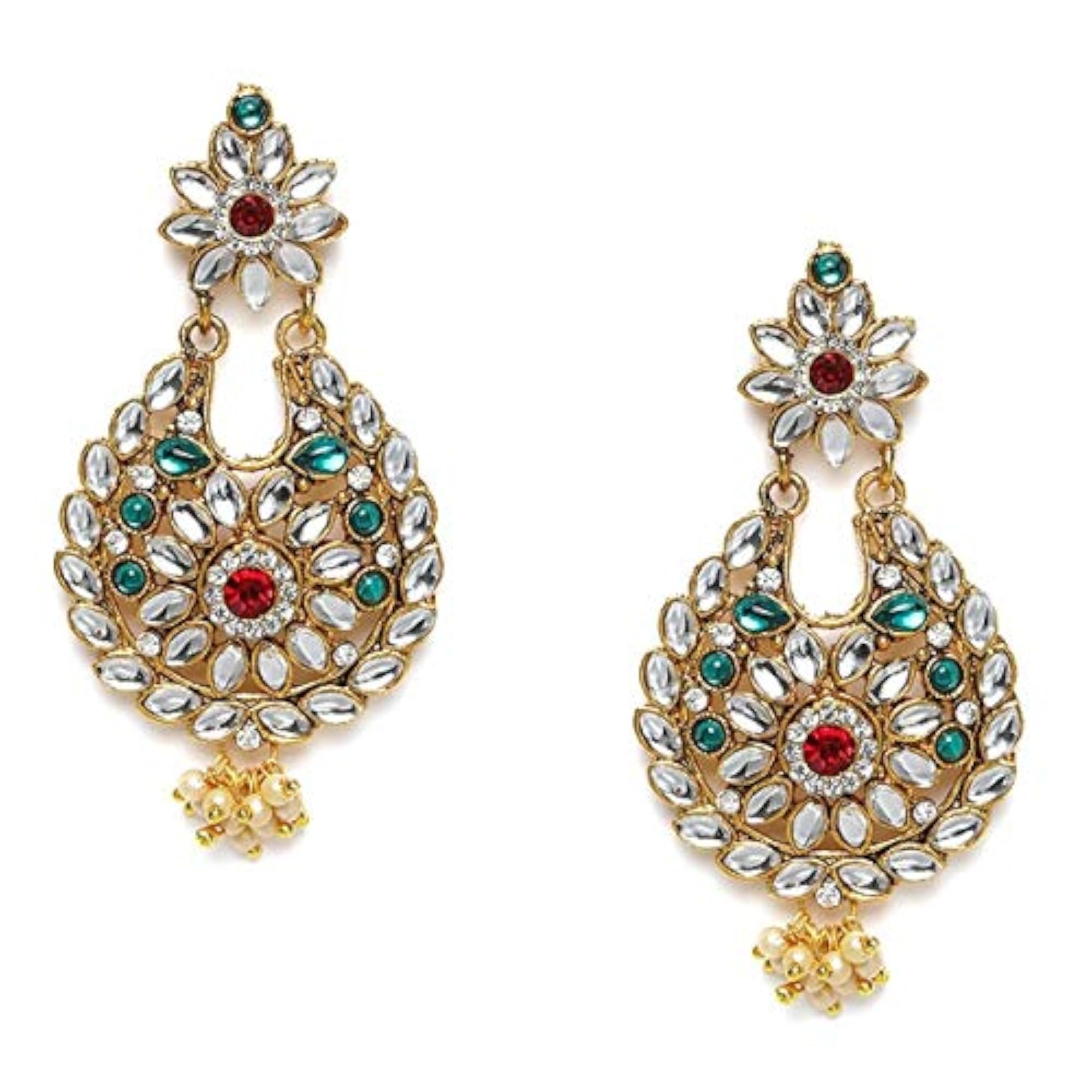 Multicolour Stones & Kundan Studded Statement Bridal Choker Set