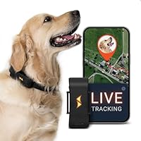 PAJ GPS Tracker für Hunde - 4G - Weglaufalarme + weltweite Live-Ortung - bis zu 10 Tage Akkusparmodus - Hunderückruf - mit Leucht-LEDs - Wasserdicht (IP67) - passt an jedes Halsband - schwarz