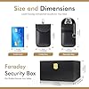 Lexell Faraday Box for Car Keys with Pouch 2 Pack - Premium Leather Car Key Signal Blocker Box and RFID Key Pouch - Anti Theft Signal Blocking Box for Car Keys - Keyless Car Key Protector Box #1