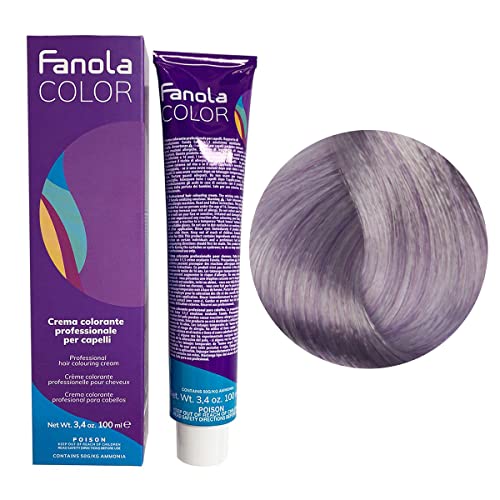 Fanola Tinte 9.2F Rubio clarísimo violeta fantasía 100 mL - Tinte crema colorante permanente para el cabello pelo - Color uniforme y brillante - PROFESIONAL