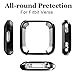 Screen Protector Case for Fitbit Versa, Haojavo Soft TPU Slim Fit Full Cover Screen Protector for Fitbit Versa Smartwatch Bands Accessories