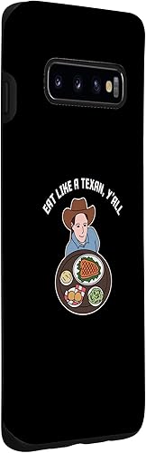 Miniatura 3 de Galaxy S10 Food Y'all in Texas Design for proud Texan Foodies Case