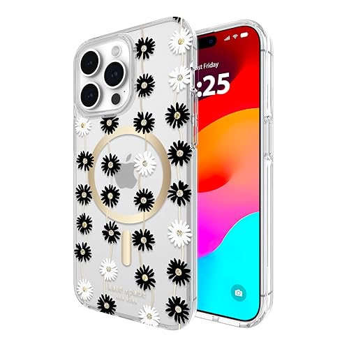 Coque iPhone 15 Pro Max Kate Spade Daisy Chain compatible avec MagSafe