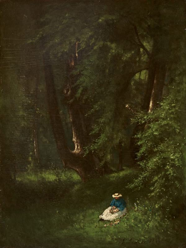 George Inness poster sur toile In the Woods pour creer un salon chaleureux et apaisant
