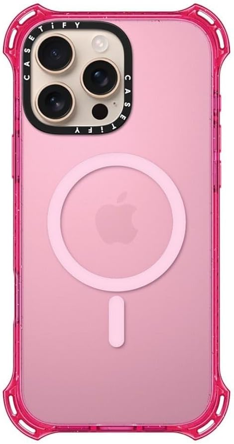 CASETiFY Bounce Case for iPhone 16 Pro Max [Shockproof / 21.3 ft. 6X Military Grade Drop Protection/Compatible with Magsafe] - Primrose Pink - Image 4