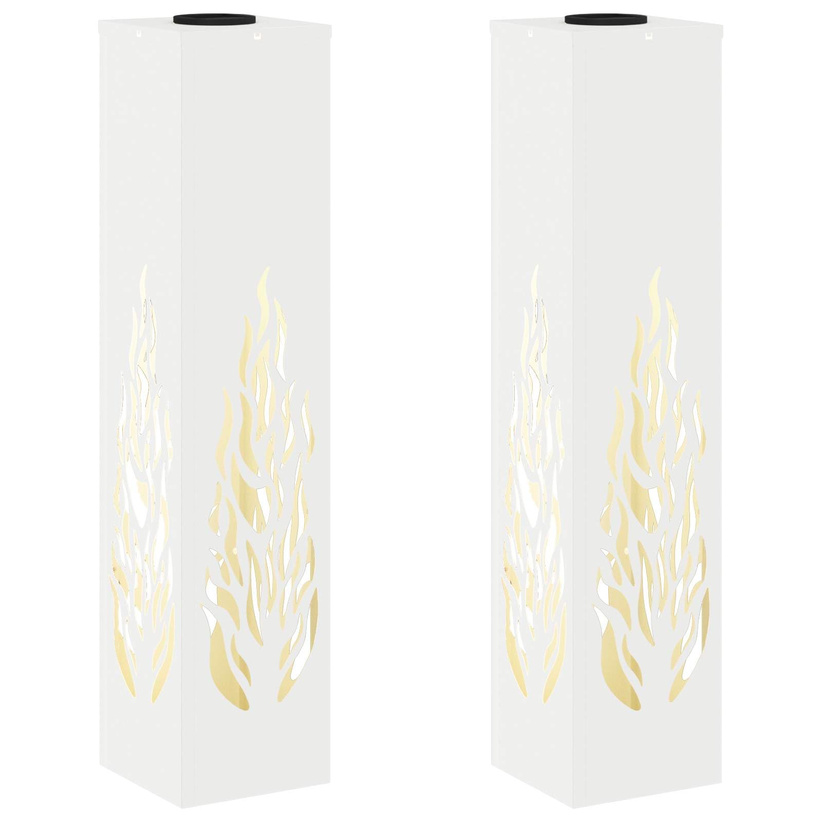 Lumières extérieures durables vidaXL en acier de qualité pour un design épuré