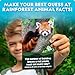 National Geographic Anyone's Guess Rainforest Animals Trivia Cards - Kids Trivia Card Game with 55 Jumbo Cards, Animal Games, Trivia Game