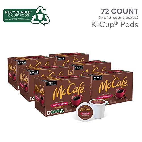 Mccafe Cinnamon Mocha, Single Serve Coffee Keurig K-Cup Pods, Flavored Coffee, 72 Count (Packaging May Vary) #TOP2