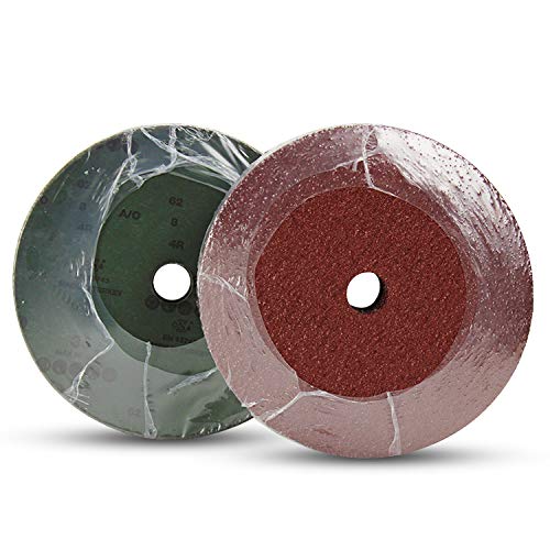 Bha Aluminum Oxide Resin Fiber Sanding And Grinding Discs, 7” X 7/8” Arbor Hole, 120 Grit - 25 Pack #TOP3