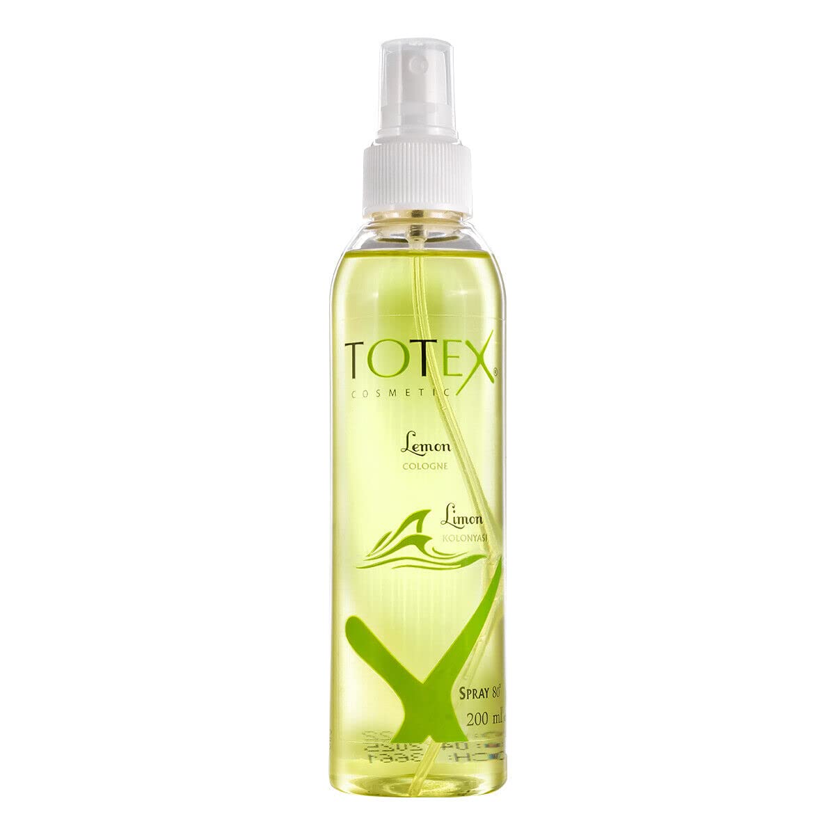 Totex Lemon Aftershave Spray Cologne 200 ml/Lemon Water After Shave / 80% Alcohol Disinfectant Cleansing Antibacterial