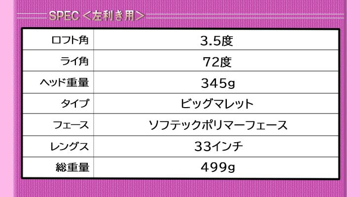 Amazon.co.jp: ゴルフ クラブ パター レフティ レディース