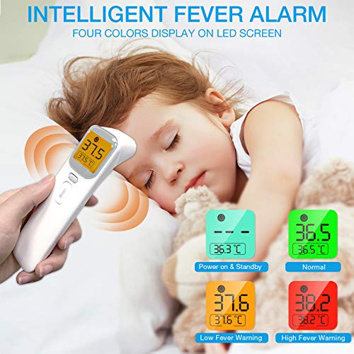 Wellue Touchless Baby Thermometer, Infrared Forehead And Ear Thermometer, Medical Temporal Thermometer For Adults, Kids, Babies, Large Lcd Screen, Memory Recall And Fever Alarm #TOP5