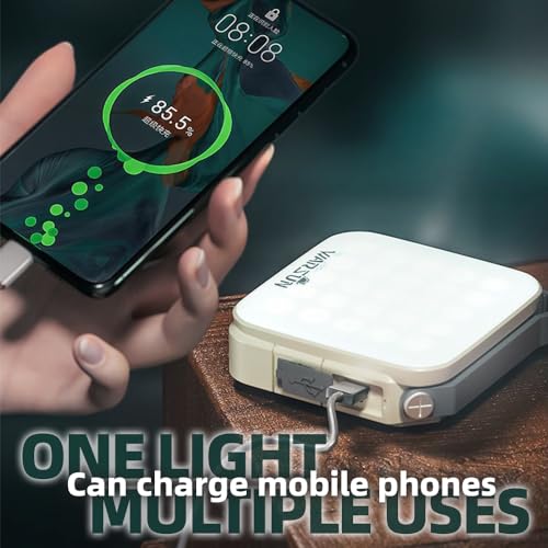 Image of WARSUN Solar Charging Camping Lantern Flashlight, 800 Lumens, Hangable Emergency Light, Portable Power Bank, Suitable for Outdoor, Camping, Emergency.