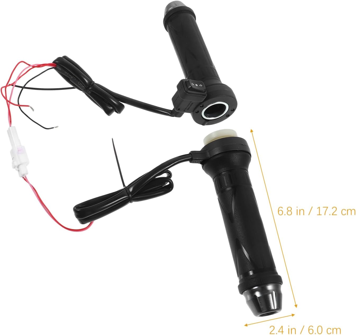 Amosfun 2Pcs Motorcycle Heated Grips Winter Warm Handlebar for Motorbike Durable Comfortable Heated Hand Grip for Cold Weather Protection