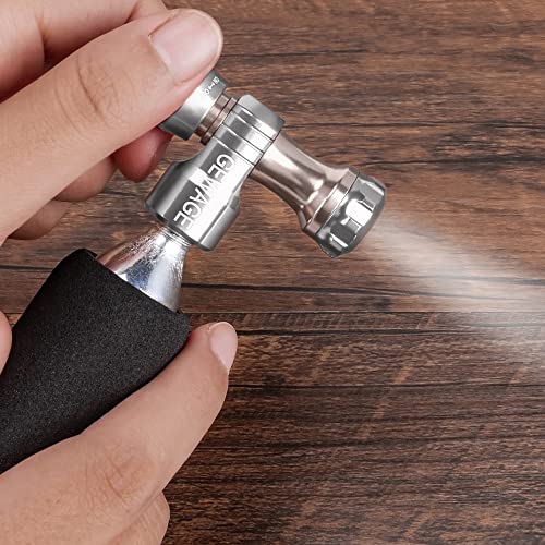 Inflador de CO2 para pneus de bicicleta - Compatível com bomba de CO2 para bicicleta Presta e válvul