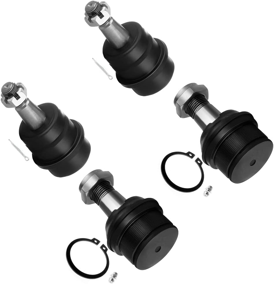 SCITOO 4pcs 4WD Front Suspension Kit Lower Ball Joint Upper Ball Joint Fit 1994-1999 for Dodge Ram 1500 Ram 2500 (3500 or 3850 lb Front Axle & Dana 44 Axle)