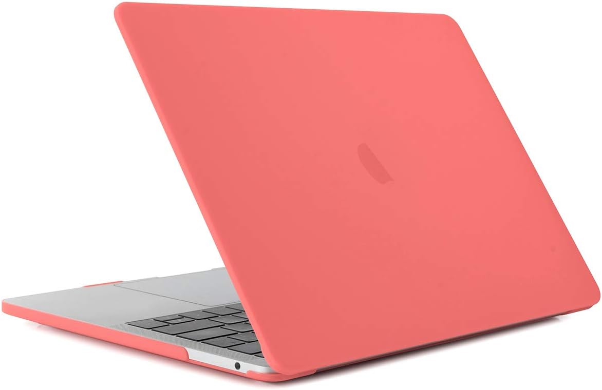 ZosakoncUltra-thin Hard Frosted Rugged Shockproof Shell Cover Case for Apple MacBook Pro 13.3 (A1278) Coral Orange