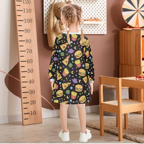 Girls Winter Dress Long Sleeve Casual Holiday Party Dresses for Girl 2-8 Years3