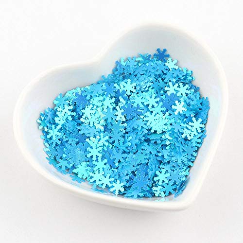 SSXCO PET Ultradünne Pailletten 5mm Paillette Schneeflocke Laser Glitter Pailletten Nail Art Body Painting Nagel DIY… – Bild 3