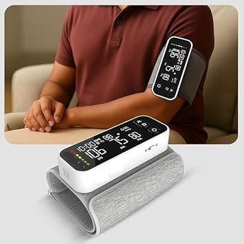 Fully Automatic Digital Blood Pressure Monitoring Device | BP Apparatus for Home |for Hypertension & Managing Heart Health | Arm Circumference 22-42cm