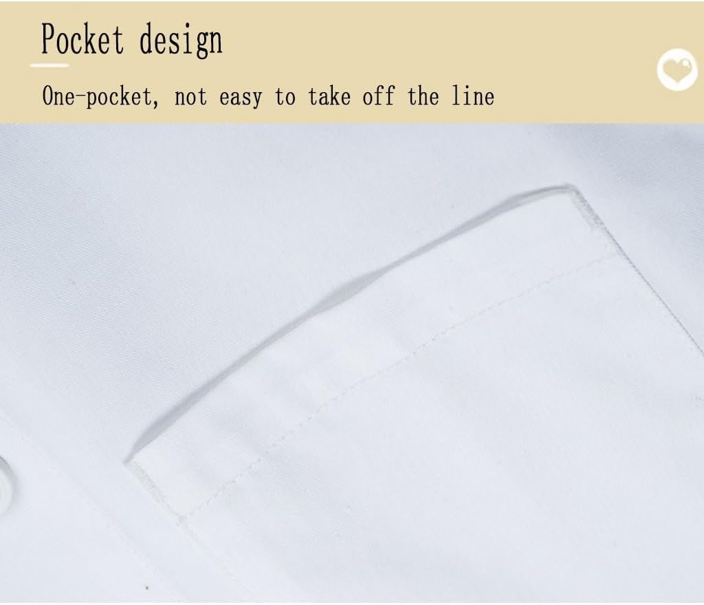 Chef Coat Short Sleeve Cooking Chef Uniforms Unisex Chef Jacket for Hotel, Restaurant, Kitchen, Catering