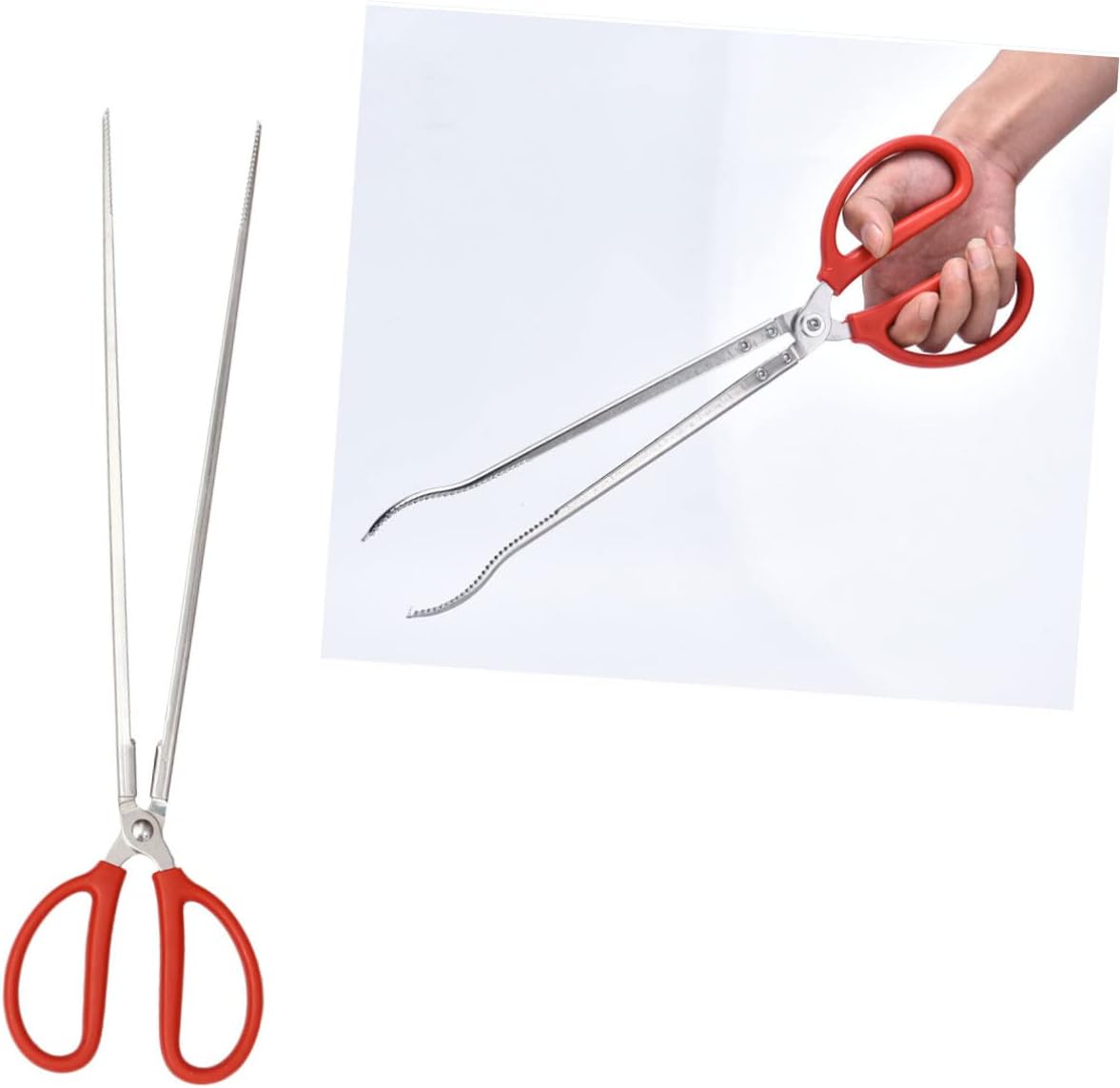 COLLBATH 2pcs EEL Crab Tongs Garbage Picker for Outdoor Use for Fishing Camping and Clean-up Activities