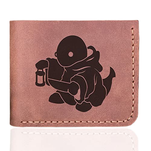 FF Tonberry Leather Wallet Mens, Gamer Wallet, Gamer Gifts, Personalized Mens Wallet, Christmas Gift for Him, Custom Leather Wallet Handmade, Husband Gift, Boyfriend Gift, Geek Gift k549