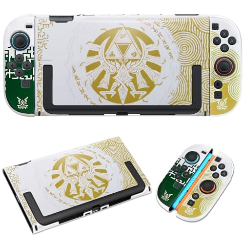 Hülle Switch 2, Harte Schutzhülle Zubehör Switch 2 (2025) für Console, Stoßfest und Kratzfest, Weiß Gelb