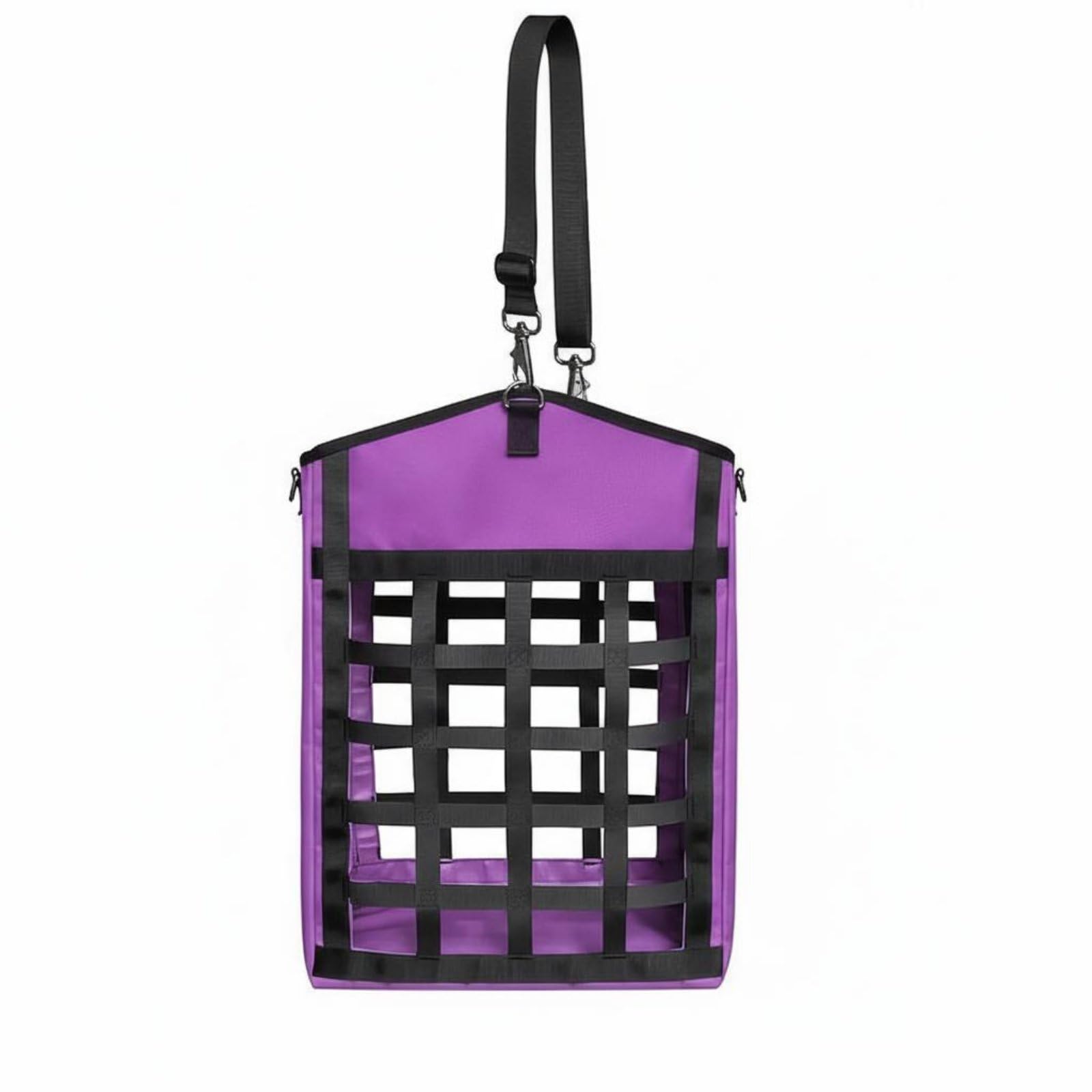 Portable Horse Hay Feeder Tear Resistant Slow Nourish Hay Bag Livestock Supplies Sturdy Duty Construction Easy to Fill, Purple | Sporting Goods | Outdoor Sports | Equestrian-image-8