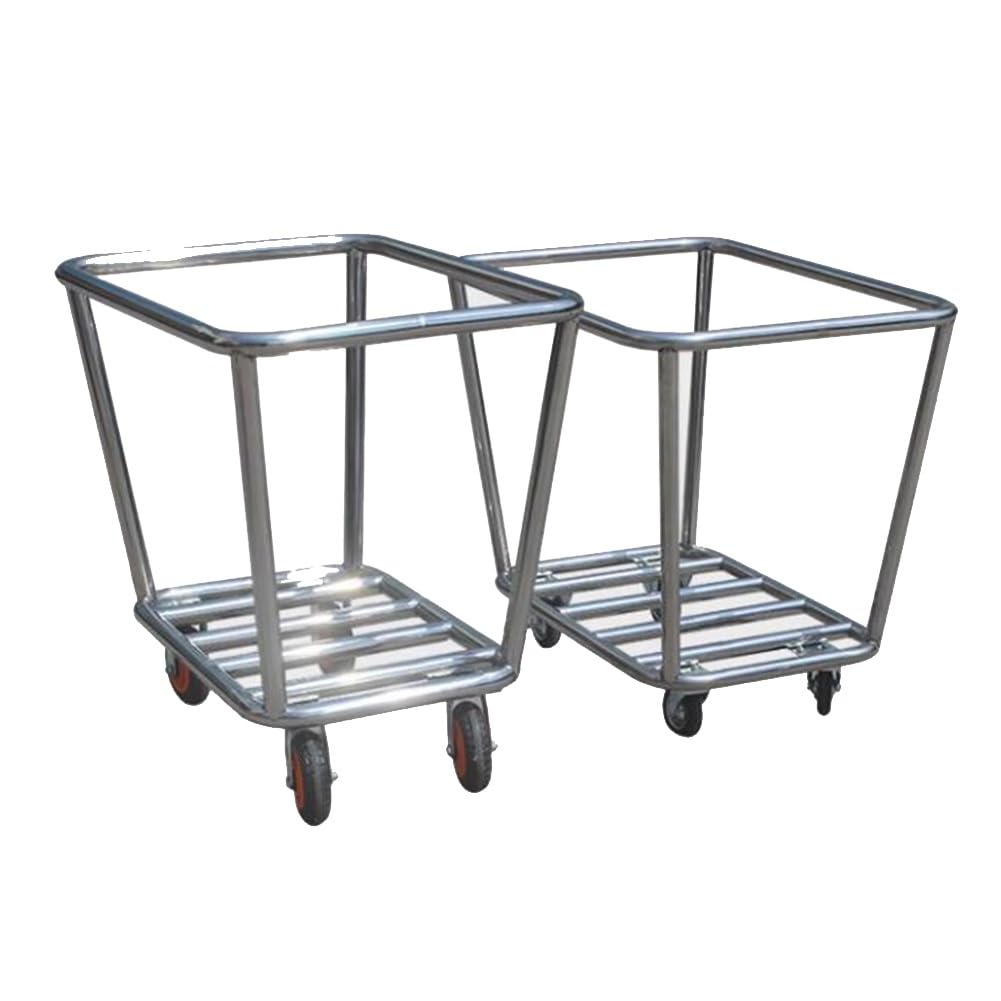 Carrello per Lavanderia, Carrello Per Lavanderia Commerciale Da 1 Confezione Con Ruote, Lavanderia Industriale Con Borsa Oxford Rimovibile E Telaio In Acciaio Per La Casa Di Hotel, Lavanderia