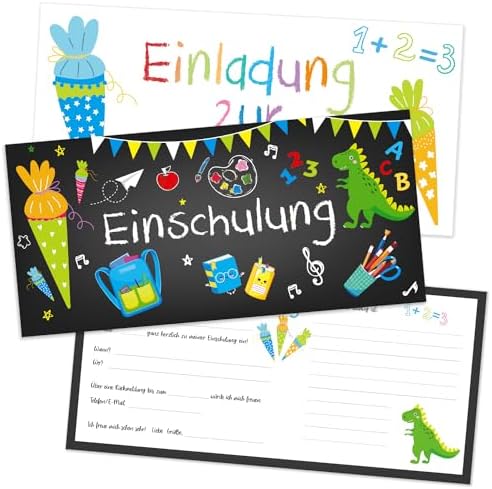 Einschulungskarte Für Mädchen – Liebevolle Glückwunschkarte Zur 1. Klasse Mit Umschlag, Made In Germany