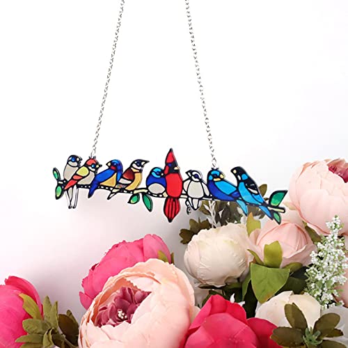 JISADER Painel de Decoração com Pássaros Exóticos, Conjunto de 7, Diversos Tamanhos