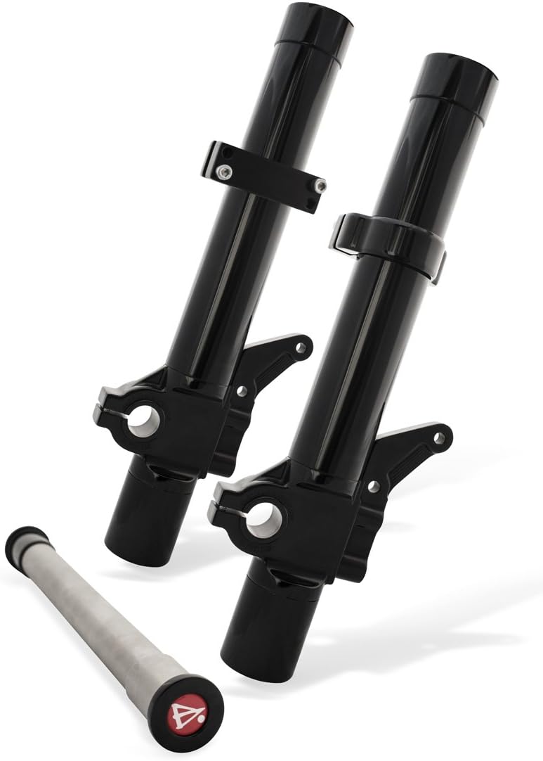 Battistinis Leading Axle Black Lower Fork Leg Set,