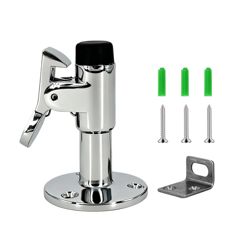 Bdkmms Marine Door Stop, Alloy Soft Buffer Auto Boat Door Stopper Windproof Ships Stopper For Boats Cabins Yachts Rv