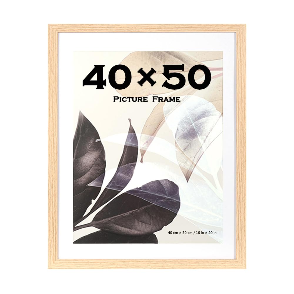 Scholar Tree 40x50 Picture Frame Natural with Mounts 40x50cm Frame Wall Mountable โ image 1