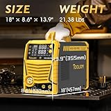 TOOLIOM Aluminum MIG Welder with Pulse 250A 110V/220V Dual Voltage 6 in 1 Multifunctional Welding Machine Pulsed MIG/Gas MIG/Flux Core/Spool Gun MIG/Lift TIG/Stick - Image 6