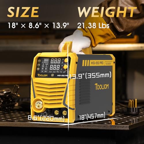 TOOLIOM 250A Aluminum MIG Welder with Pulse