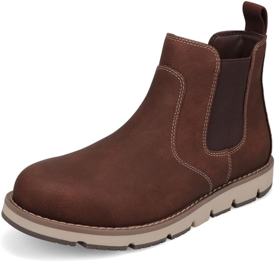 DOCKERS Mens Dylan Rugged Casual Slip-On Chelsea Boots