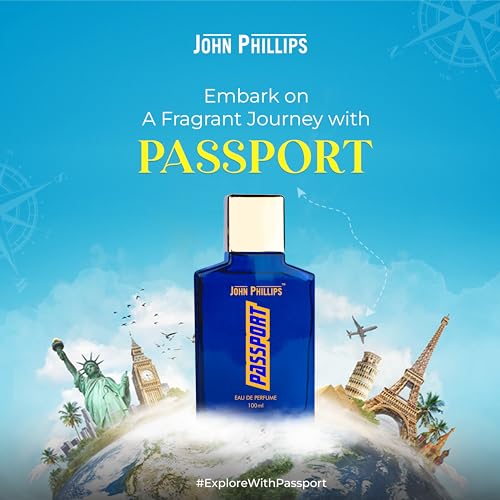 Image of JOHN PHILLIPS Mr Blue & Passport| Eau De French Perfume Combo Gift Set For Men Pack of 2