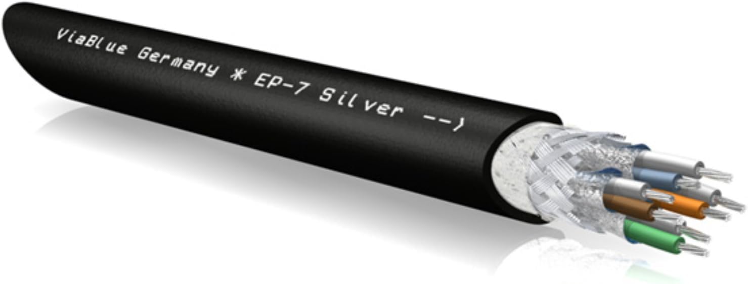 Price per 1 Meter VIABLUE EP-7 Silver CAT 7 Cable