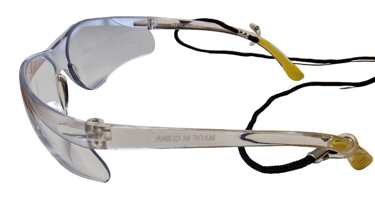 PTI Clear Lens Safety Glasses, CE EN166 certified, Lightweight, Work Glasses with UV400 Anti-Fog Anti-Scratch Lens - Image 4