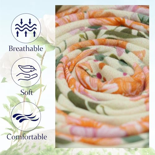 Image of Floral Ties Skinny Tie for Men, Cotton Mens Neckties for Weddings | 2.56'', floral, slim, soft and comfortable, men's neckties for casual, business, party, daily, dating