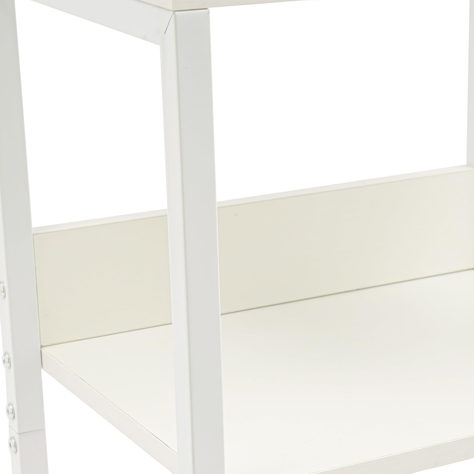 Mobile Vinile Stoccaggio a 3 livelli Ripiano Giradischi carico 45kg Struttura Ferro MDF Stabile Separatori Porta dischi Rimovibili Tavolo di Supplemento per Soggiorno Camera Ufficio