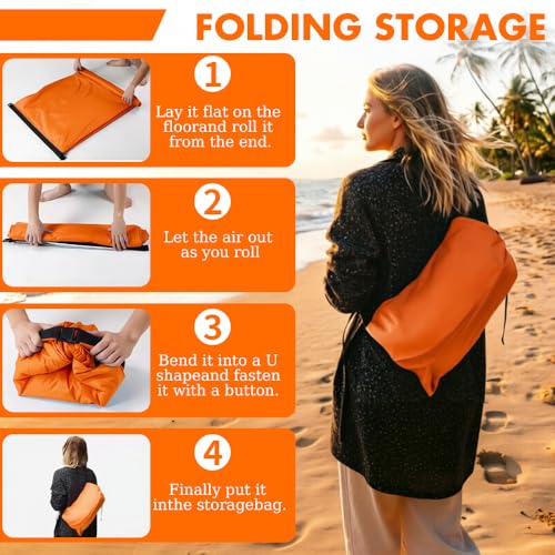 Sofá de aire portátil para camping y senderismo con diseño antifugas 6